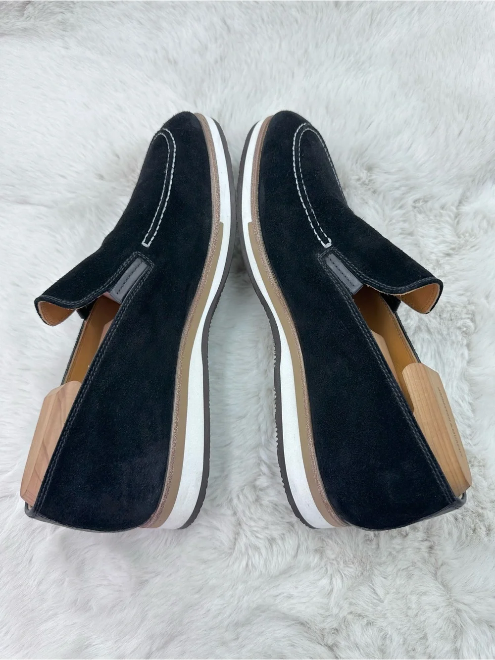 Bontoni Passeggio Black Suede Venetian Loafer Slip On Shoes Men’s 10 NWOT